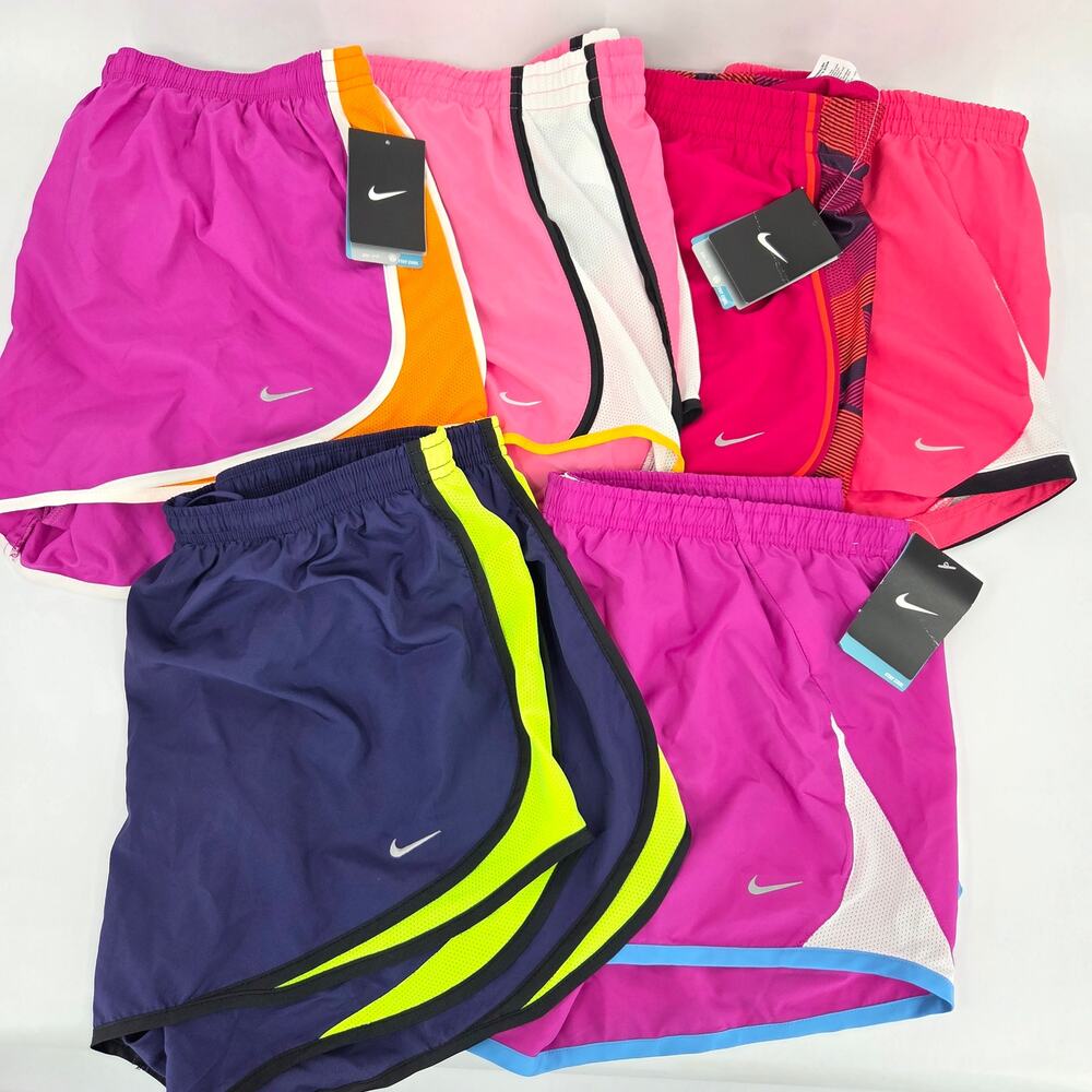 LOT of 6 Nike Dri-Fit Running Athletic Work Out Gym Shorts Size XL